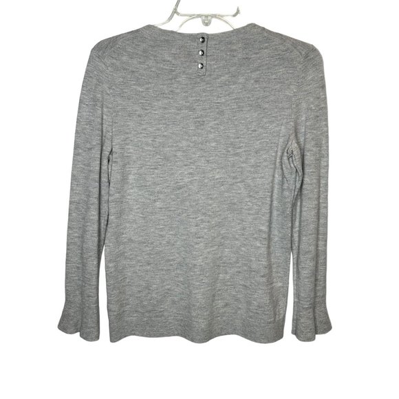 Talbots gray pullover Lambswool mix sweater - Picture 2 of 8